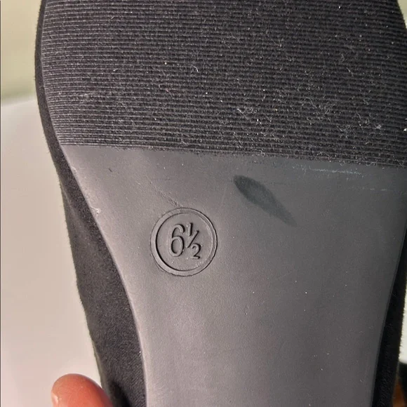 Rohb by Joyce Azria Black Suede Pointed Toe Mules Size 6.5 - Picture 3 of 8